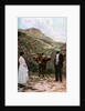 Mule with water kegs, Sicily, Italy by AW Cutler
