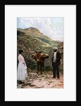 Mule with water kegs, Sicily, Italy by AW Cutler