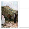 Mule with water kegs, Sicily, Italy by AW Cutler