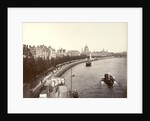 Victoria Embankment, showing Temple Gardens and St Paul's Cathedral, London by Anonymous