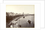 Victoria Embankment, showing Temple Gardens and St Paul's Cathedral, London by Anonymous