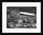 German airship 'Graf Zeppelin' flying over Wembley during the FA Cup Final, London by Central Press