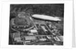 German airship 'Graf Zeppelin' flying over Wembley during the FA Cup Final, London by Central Press