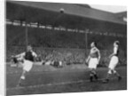 Acrobatics in a Arsenal v Chelsea match at Stamford Bridge, London by Sport & General