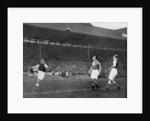 Acrobatics in a Arsenal v Chelsea match at Stamford Bridge, London by Sport & General