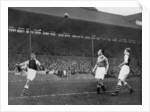 Acrobatics in a Arsenal v Chelsea match at Stamford Bridge, London by Sport & General