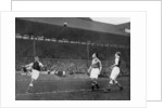 Acrobatics in a Arsenal v Chelsea match at Stamford Bridge, London by Sport & General