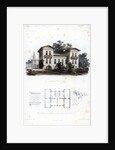 Design for a country house in Moabit, near Berlin, Germany by Anst von W Loeillot