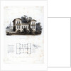 Design for a country house in Moabit, near Berlin, Germany by Anst von W Loeillot