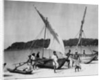 Fishing boats, Trincomalee, Ceylon by Anonymous