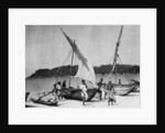 Fishing boats, Trincomalee, Ceylon by Anonymous