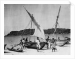 Fishing boats, Trincomalee, Ceylon by Anonymous
