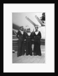 'Ted and pals', three Royal Navy sailors on board a warship by Anonymous