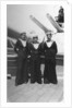 'Ted and pals', three Royal Navy sailors on board a warship by Anonymous