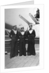'Ted and pals', three Royal Navy sailors on board a warship by Anonymous