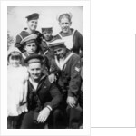 Sailors from six different countries during the Coronation review, Southsea, Hampshire by Anonymous