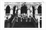 British sailors visiting the Doge's Palace, Venice, Italy by Anonymous