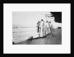 American actor and film director Douglas Fairbanks, Sr on board HMS Malaya, Venice by Anonymous