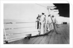 American actor and film director Douglas Fairbanks, Sr on board HMS Malaya, Venice by Anonymous