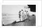 American actor and film director Douglas Fairbanks, Sr on board HMS Malaya, Venice by Anonymous