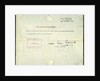 Receipt for a ex-Japanese sword, HMS Venerable, Singapore by Anonymous