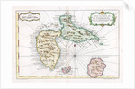 Map of the Caribbean island of Guadeloupe by Anonymous