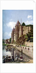 The women of Josselin doing their laundry, Brittany, France by Anonymous