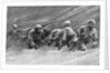 The trek during the snowstorm by Stanley L Wood