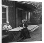Swedish author Selma Lagerlöf and her mother, Louise by Anonymous