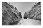 Ship passing through the Corinth Canal, Greece by Anonymous