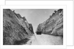 Ship passing through the Corinth Canal, Greece by Anonymous