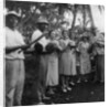 Tourists during a halt by the wayside, St Vincent by Anonymous