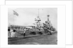 US Navy warships, Navy yard, Balboa, Panama by Anonymous