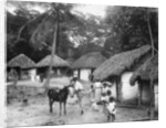 Family outside their home, Coolie Street, Kingston, Jamaica by Anonymous