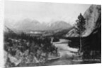 Bow River from the CPR Hotel, Banff, Alberta, Canada by Marjorie Bullock