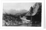 Bow River from the CPR Hotel, Banff, Alberta, Canada by Marjorie Bullock