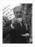 Anthony Eden, British Conservative politician, drinking a cup of tea by Anonymous