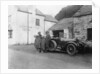 A family standing beside their car, Gorphwysfa Hotel, North Wales by Anonymous
