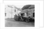 A family standing beside their car, Gorphwysfa Hotel, North Wales by Anonymous