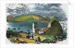Algeciras, Spain, and Bay of Gibraltar from the old Moorish Castle, Gibraltar by GF Sargent
