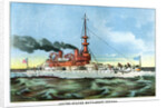 United States Battleship Indiana by Anonymous