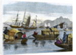 Chinese sampans in the harbour of Hong Kong by Anonymous