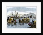 Chinese sampans in the harbour of Hong Kong by Anonymous
