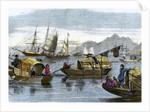 Chinese sampans in the harbour of Hong Kong by Anonymous