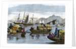 Chinese sampans in the harbour of Hong Kong by Anonymous