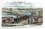 Union volunteers crossing the Ohio River, Cincinnati, Ohio, American Civil War by Anonymous