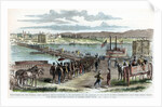 Union volunteers crossing the Ohio River, Cincinnati, Ohio, American Civil War by Anonymous