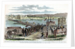 Union volunteers crossing the Ohio River, Cincinnati, Ohio, American Civil War by Anonymous
