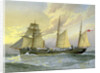 HMS Thrush, British 1st class gunboat by William Frederick Mitchell