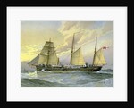 HMS Thrush, British 1st class gunboat by William Frederick Mitchell